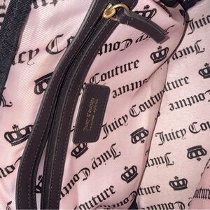 Juicy Couture Black and Pink Shoulder Bag